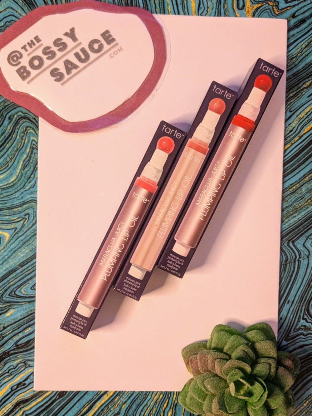 🌸  Tarte Maracuja Juicy Plumping Lip Oil in Azalea, Rose, and Goji Berry NIB